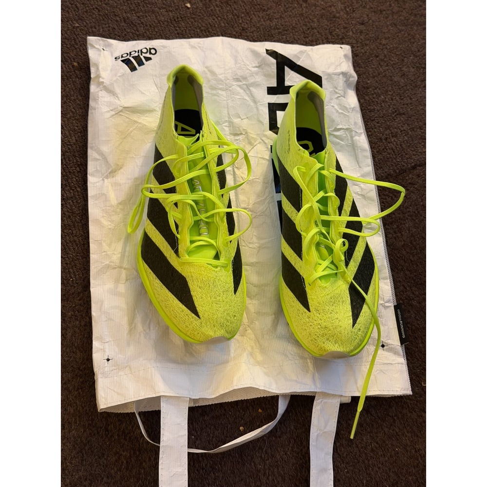 adidas Adizero Prime SP 3 Strung Lucid Lemon Black Worn 2x size 9
